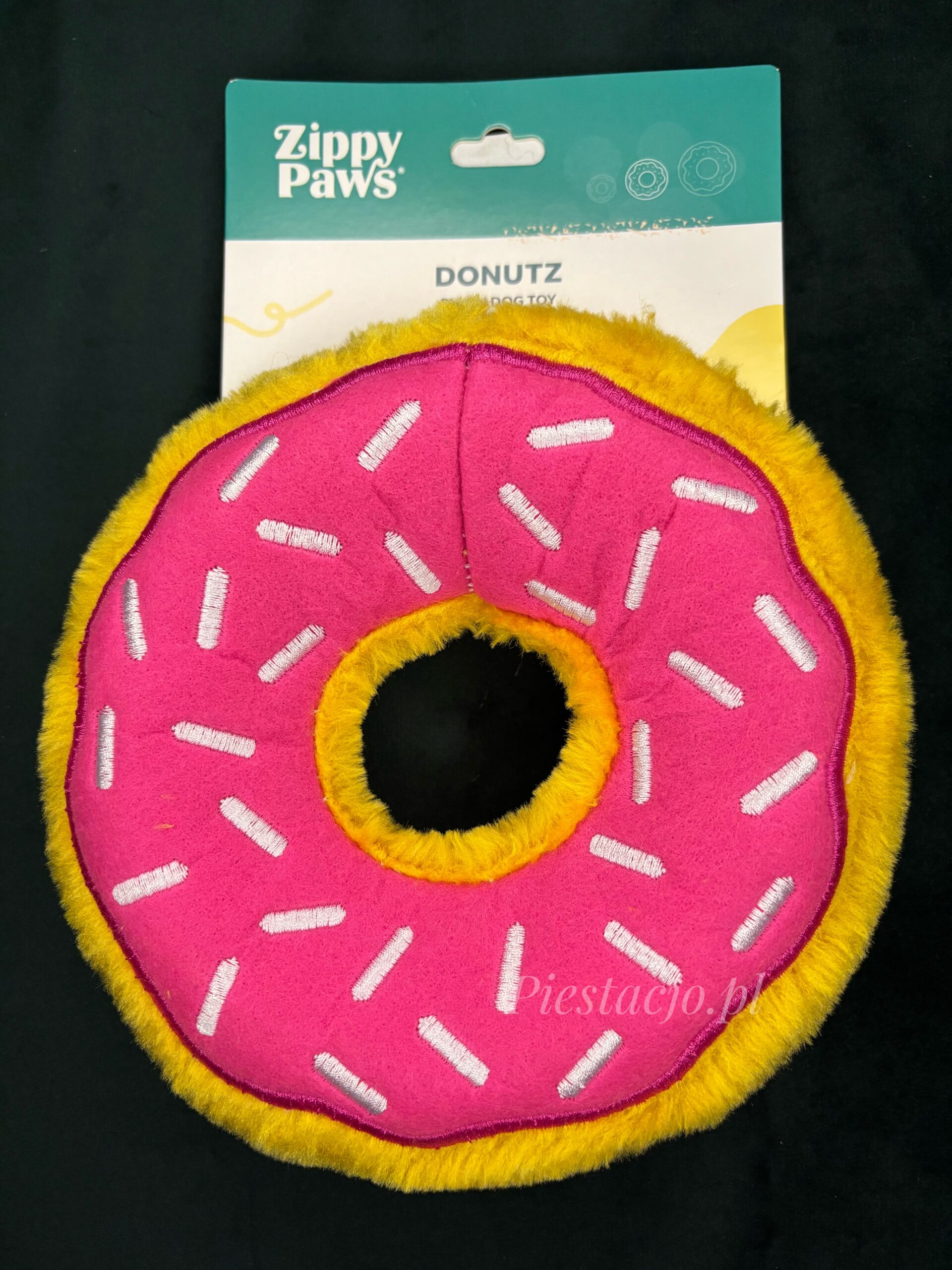 Zabawka ZippyPaws pluszowy donut standard truskawkowy