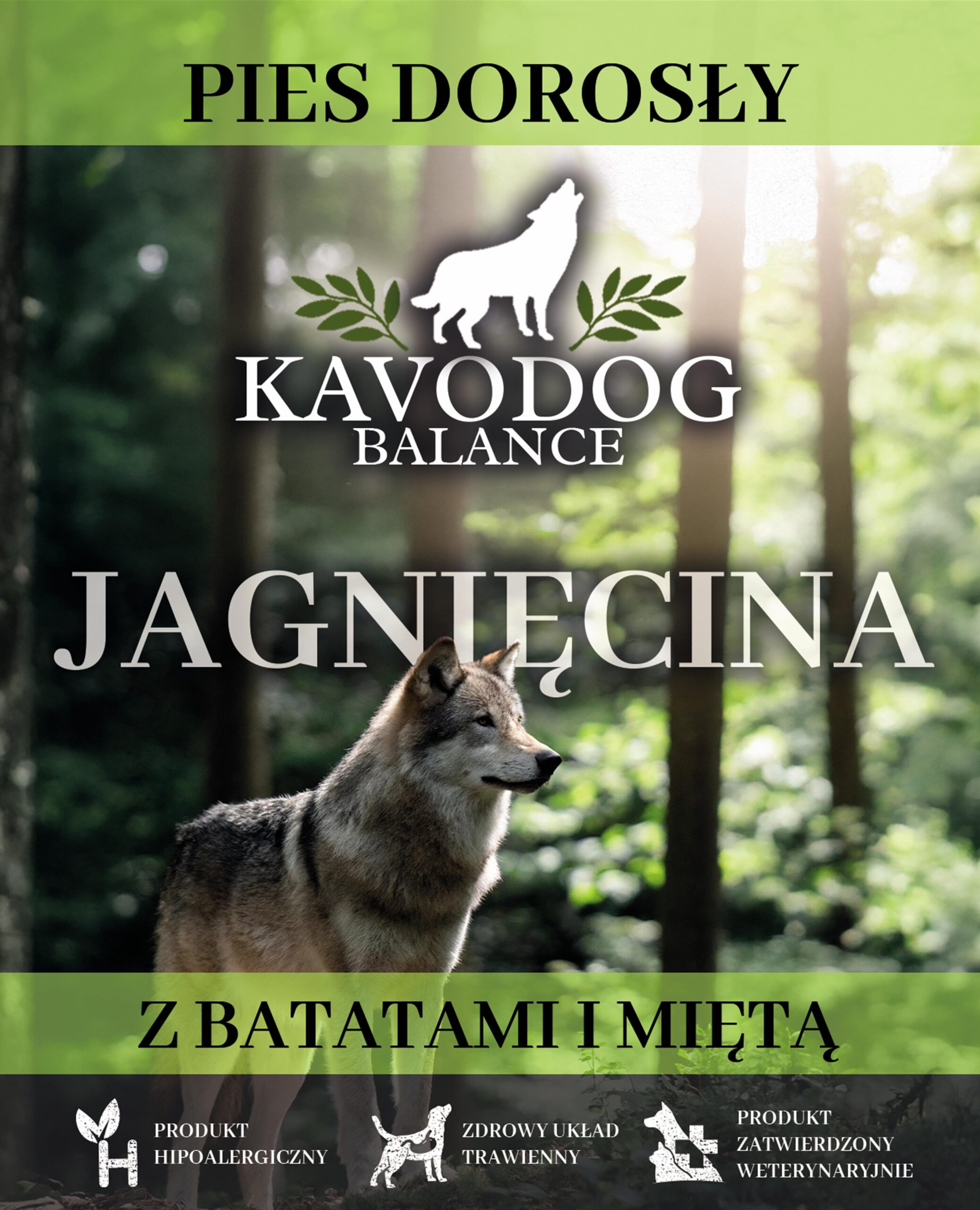 Karma KAVODOG BALANCE – Jagnięcina z batatami i miętą- MAŁE RASY 6kg