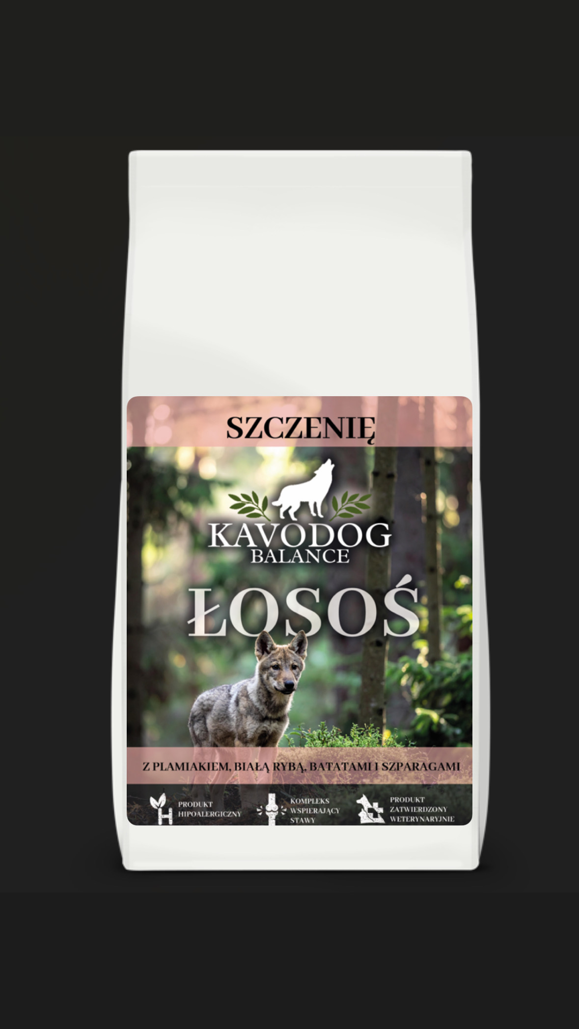 Karma KAVODOG BALANCE - łosoś z batatami i warzywami szczenię DUŻA RASA 12kg